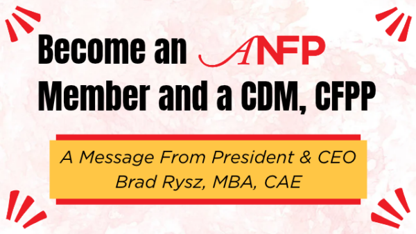 Become an ANFP Member and a CDM, CFPP